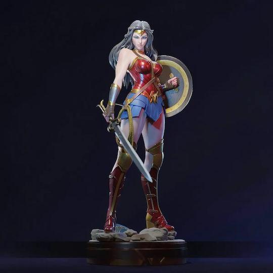 Unpainted 3D Figur Wonder Woman Princess Diana 3D Bemalung Diy Geschenk Farben 30 Cm 1:6