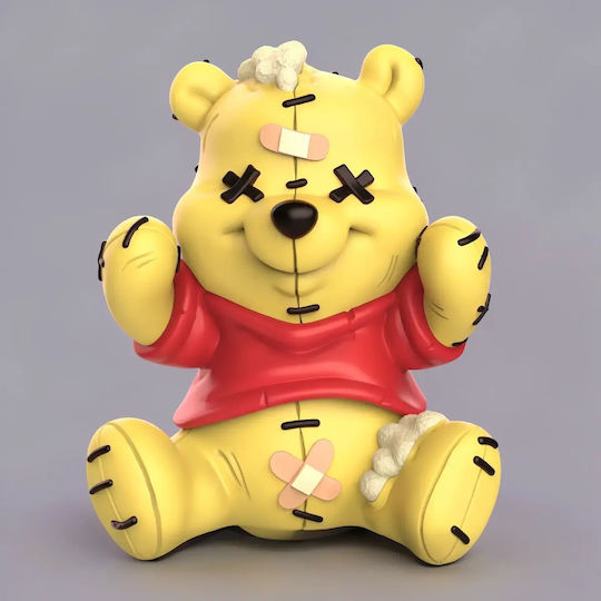 Ungefärbte 3d Figur Winnie Puuh Plush 3d Bemalung Diy Geschenk Farben 15,2 Cm 1:12