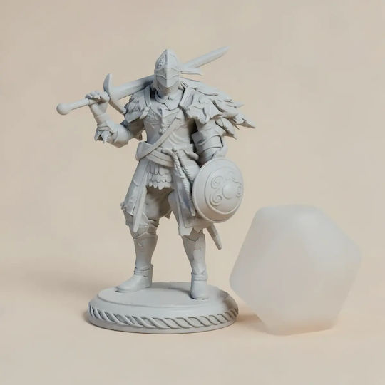 Небоядисана 3D Фигура Savage Wolf 32мм 3D Боядисване DIY Подарък Цветове 20 См 1:8