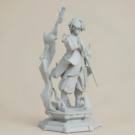 iLovePrints Sammelbare Figuren Abgebaute 3d Figur Zenitsu Stand Nah Auge 3d Bemalt Diy Geschenk Farben 15,2 Cm 1:12