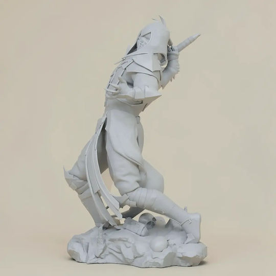 Небоядисана 3D Фигура Noob Saibot Mortal Kombat Боядисване DIY Подарък Цветове 20 см 1:8