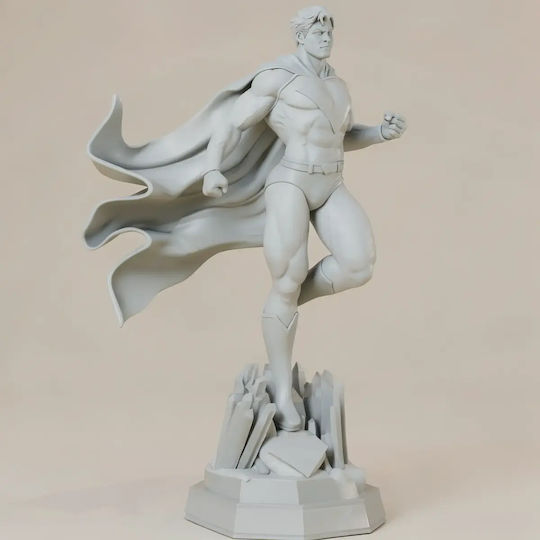 Unpainted 3D Figure Superman Flying New Version Painting DIY Gift Colors 15.2 Cm 1:12