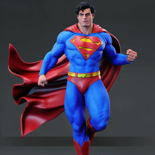 Unpainted 3D Figure Superman Flying New Version Painting DIY Gift Colors 15.2 Cm 1:12