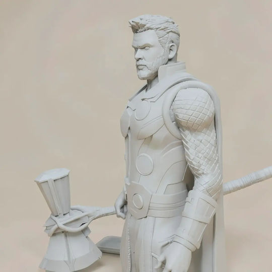 Unpainted 3D Figure Thor Infinity War Painting Diy Gift Colors 20 Cm 1:8
