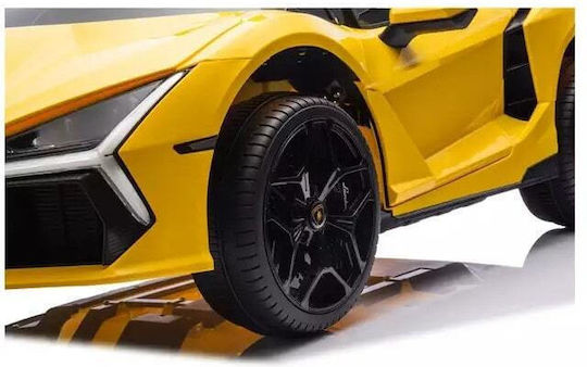 Lamborghini Revuelto 4x4 Doppelsitzer mit Fernbedienung Lizensiert 24 Volt Gelb für 2+ Jahre