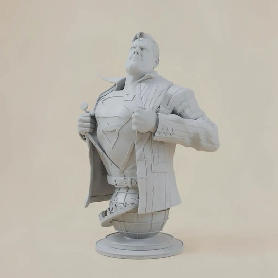 Unpainted 3D Figure Superman Bust From DC Painting DIY Gift Colors 20 Cm 1:8