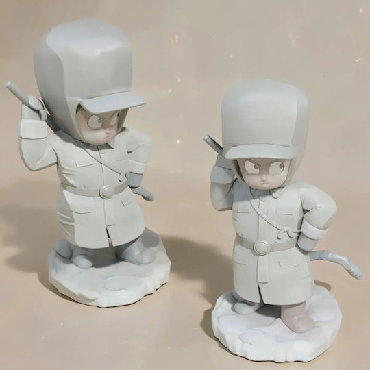 Небоядисана 3D Фигура Kid Goku Winter Sculptures 3D Печат Боядисване DIY Подарък Цветове 20 см 1:8