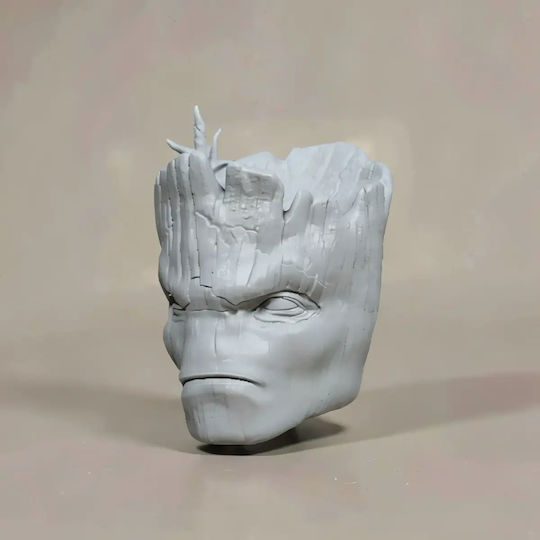 Unpainted 3D Figure Custom Head Groot Angry Painting DIY Gift Colors 20 Cm 1:8