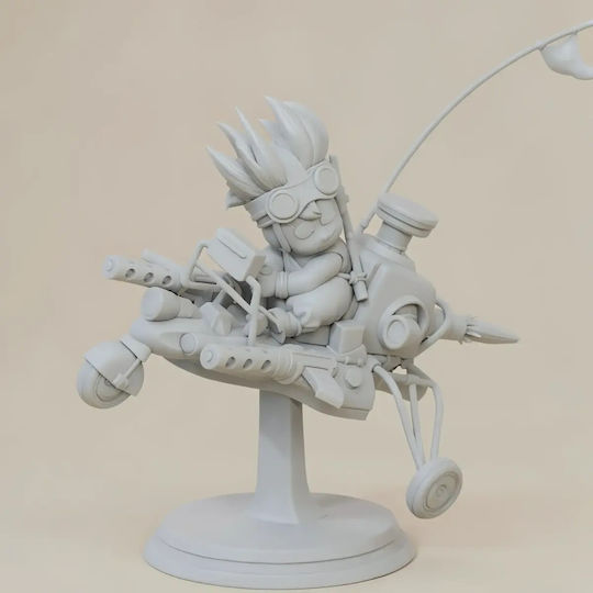 Небоядисана 3D Фигура Гоку Пилот 3D Боядисване DIY Подарък Цветове 15,2 См 1:12