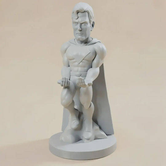 iLovePrints Sammelbare Figuren Superman 3D Figur Joystick Holder Basis Diy Bemalung Geschenk Farben 20 Cm 1:8