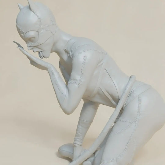 Unpainted 3D Figur Catwoman Michelle Pfeiffer Bemalung Diy Geschenk Farben 15,2 Cm 1:12