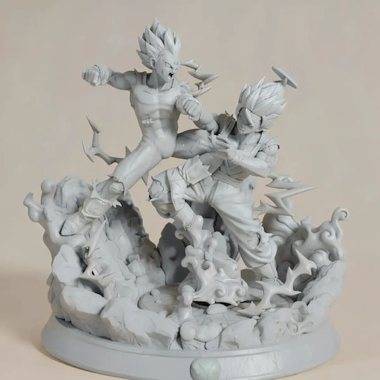 Άβαφη 3D Фигура Vegeta Battle Goku Heaven 3D Печат Модели Боядисване DIY Подарък Цветове 20 см 1:8