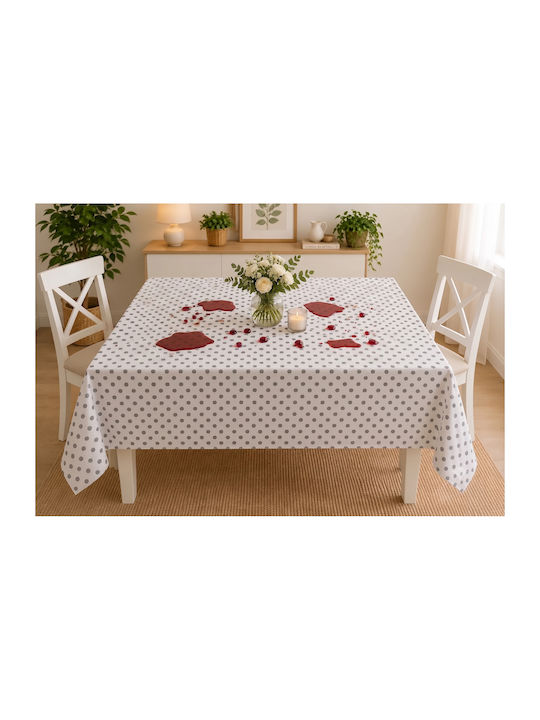 NufJoy Fleckabweisendes Tischtuch Set Blossom 140x180cm