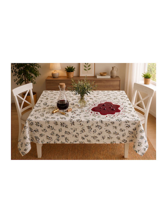 Față De Masă Rezistent La Pete Set Loom Olive 120x160 Cm