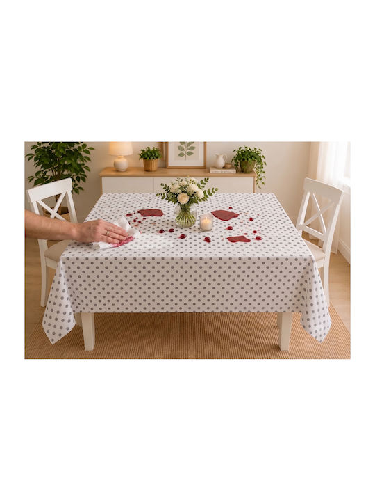 NufJoy Fleckabweisendes Tischtuch Set Blossom 140x180cm