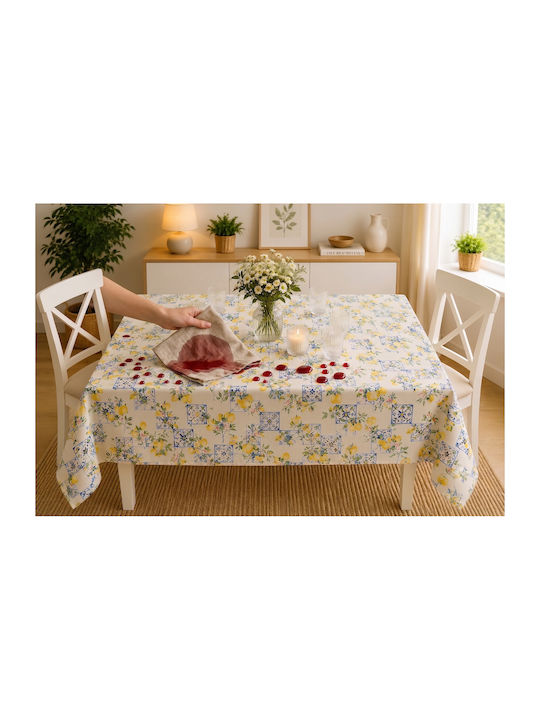 Τραπεζομάντηλο Αλέκιαστο Σετ Small Lemon 140x180εκ.