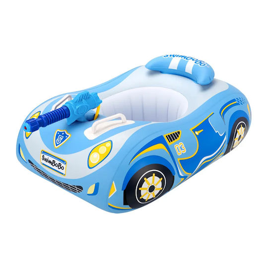 bebeLOGIC Schwimmtrainer mit Sonnenschutz Blau