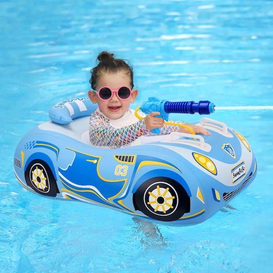 bebeLOGIC Schwimmtrainer mit Sonnenschutz Blau