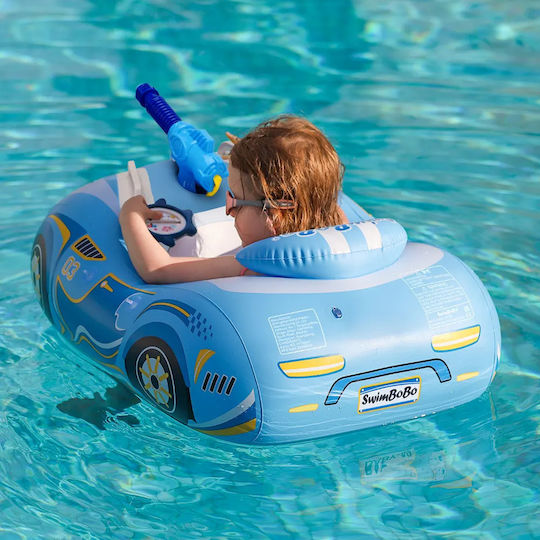bebeLOGIC Schwimmtrainer mit Sonnenschutz Blau