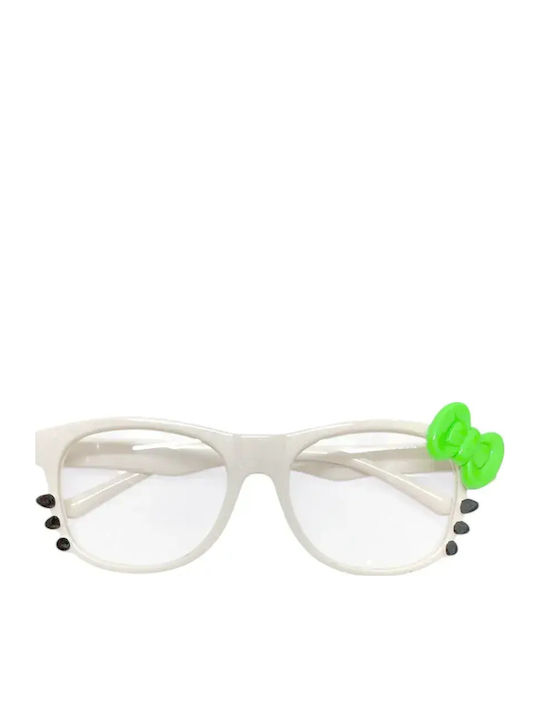 Nerd Clear Детски Слънчеви Очила Hello Kitty Бели