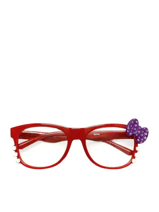 Nerd Clear Детски Слънчеви Очила Hello Kitty Червени