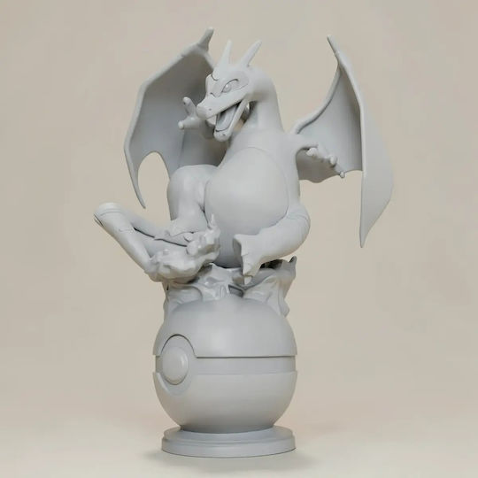Άβαφη 3d Φιγούρα Basic Pokemon Collection Charizard Clone Βάψιμο Diy Δώρο Χρώματα 30 Cm 1:6