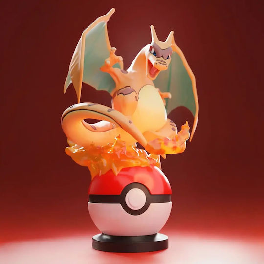 Άβαφη 3d Φιγούρα Basic Pokemon Collection Charizard Clone Βάψιμο Diy Δώρο Χρώματα 30 Cm 1:6