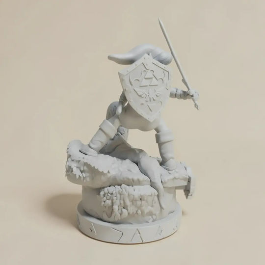 Unpainted 3D Figure Link Ocarina Time 3D Painting DIY Gift Colors 20 Cm 1:8