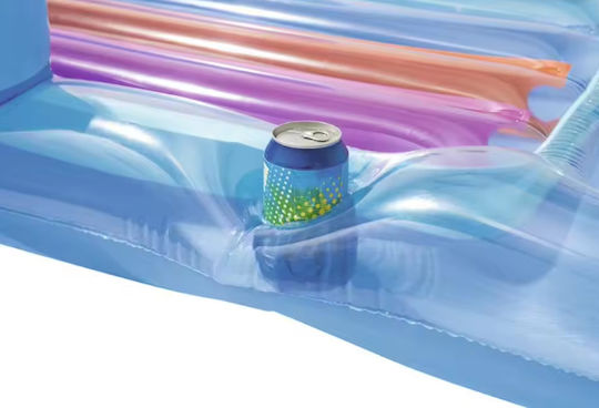 Aufblasbare Pool-Luftmatratze Sessel 160 x 85 cm mit Griffen Blau