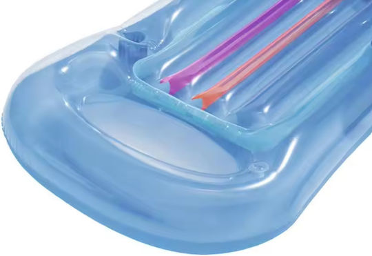 Aufblasbare Pool-Luftmatratze Sessel 160 x 85 cm mit Griffen Blau