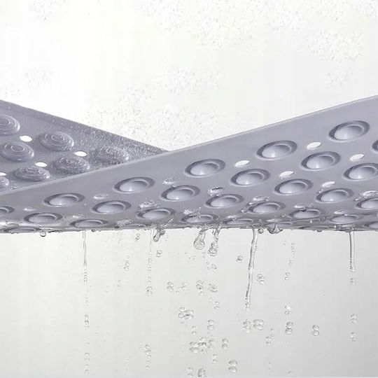 Antiderapant Cada De Baie Cu Ventuze Gri 35x68cm