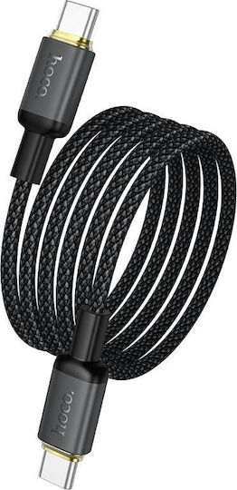 Hoco USB-C кабел мъжки - USB-C 60W Черен 1m