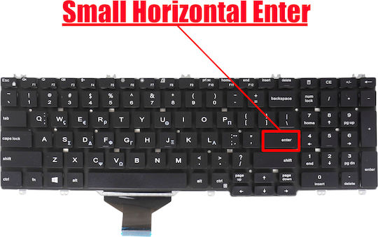 Greek Laptop Keyboard Dell Latitude 5500 5501 5510 5511 Precision 3540 3541 3550 3551 Single Point Hnr0c 0hnr0c Rg3rk J95cm Djxm0 D74kx D30wk 0d30wk Mmh7v 0mmh7v Gr No Frame Black Code 40623gr