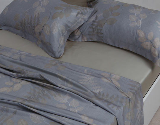 Silk Fashion Σετ Σεντόνι με 2 Μαξιλαροθήκες Υπέρδιπλο με Λάστιχο 160x200+40εκ. Pureline (3τμχ)