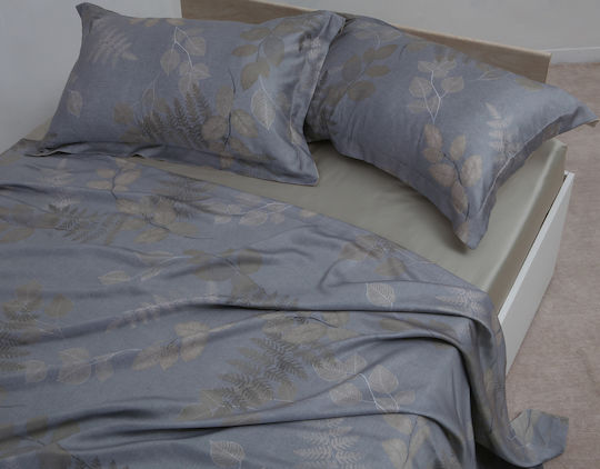 Silk Fashion Σετ Σεντόνι με 2 Μαξιλαροθήκες Υπέρδιπλο με Λάστιχο 160x200+40εκ. Pureline (3τμχ)