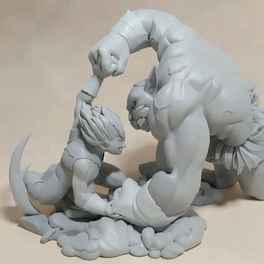 Небоядисана 3D Фигура Vegeta Fight Toppo Files Боядисване DIY Подарък Цветове 30 см 1:6