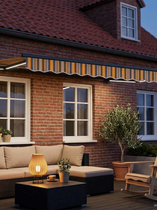 vidaXL Pavillon Terrasse Gelbe 3x2m