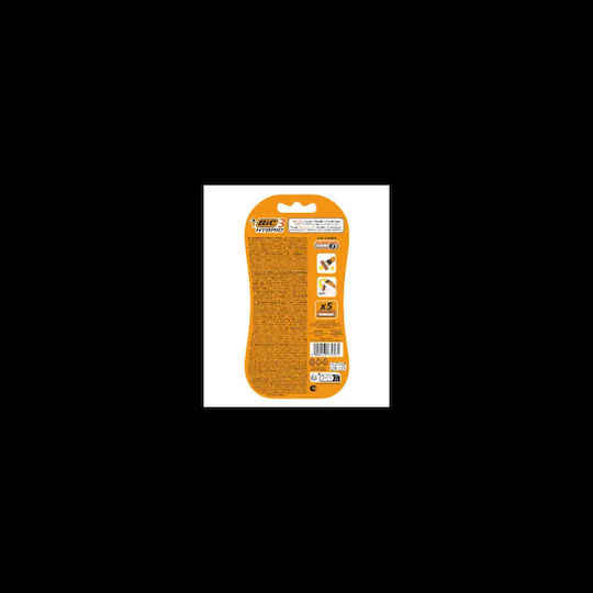 BIC Бръсначка с Подменяема Глава 5 Остриета и Лубрикантна Лента за Чувствителна Кожа