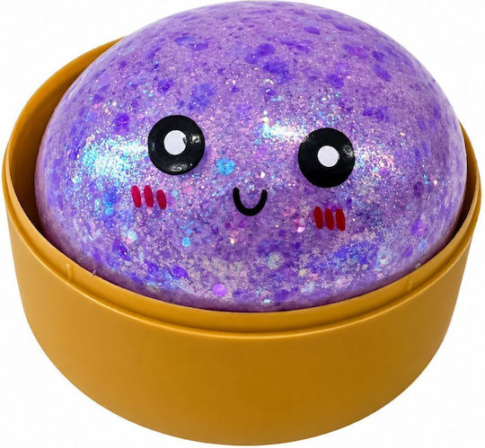 Taba World Glitter Squishy Dumpling Αφρώδες Λευκό (Διάφορα Σχέδια) 1τμχ