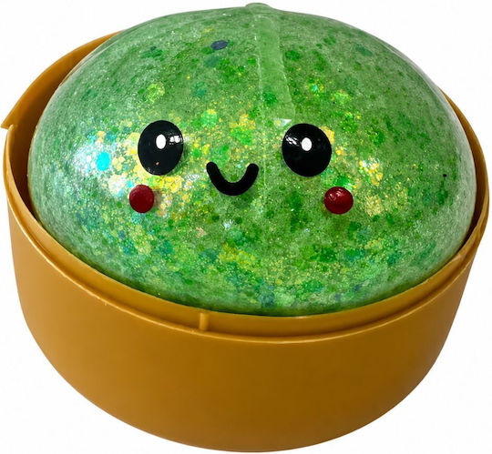Taba World Glitter Squishy Dumpling Αφρώδες Λευκό (Διάφορα Σχέδια) 1τμχ