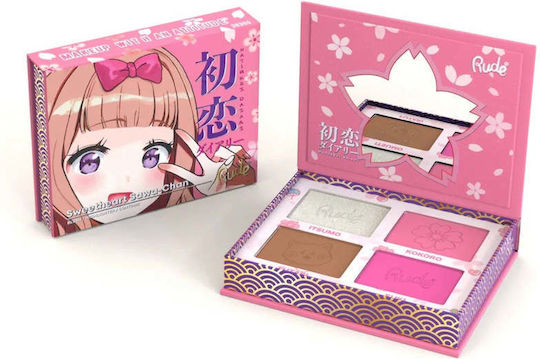 Rude Cosmetics Manga Collection Paletă Cu Fard Obraz Sweetheart Sawa-chan 11.2gr