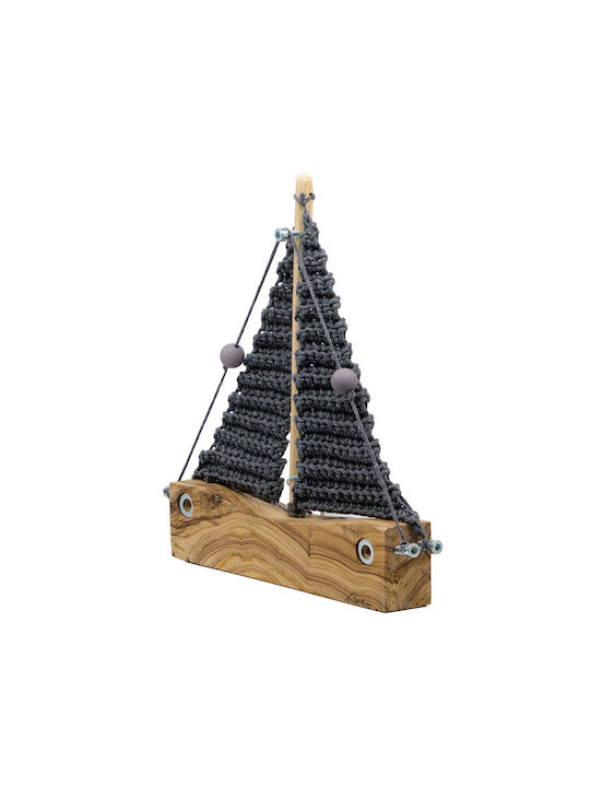 Piteros Karavi Hölzernes Olive Gewebe Tuch A06 Grau 23x30x3,5/250g