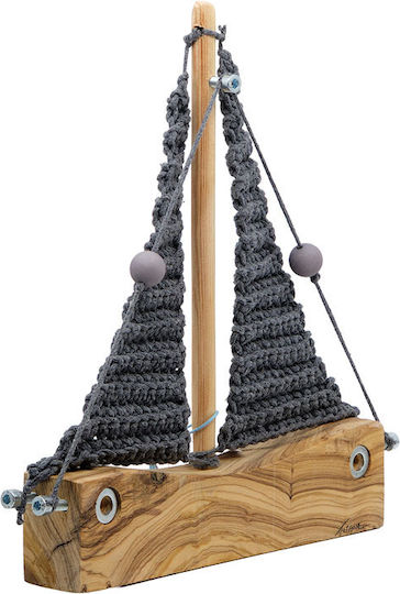 Piteros Karavi Hölzernes Olive Gewebe Tuch A06 Grau 23x30x3,5/250g