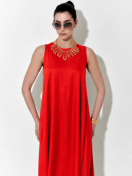 Sommer Maxi Damenkleid Rot S262008