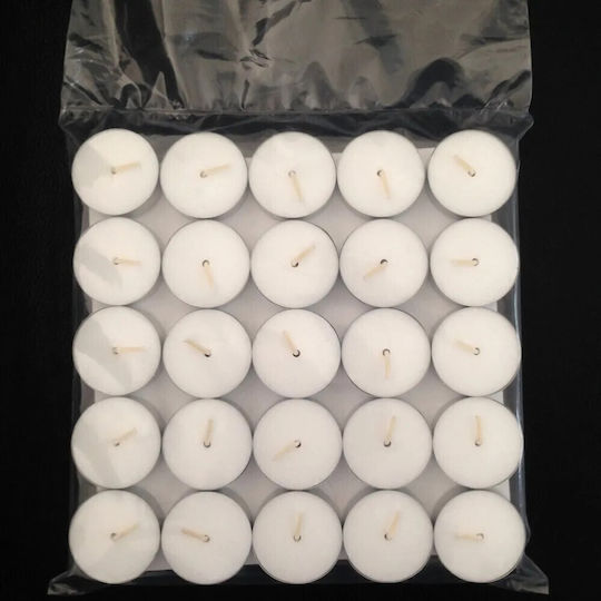 Tealights Candles In White Colour Up To 4 Hours Duration 50 Pieces
