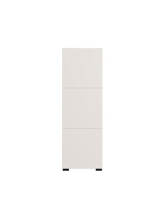 Wand Wohnzimmer Vitrine aus MDF mit Verglasung & Beleuchtung Cashmere 39x35x117cm