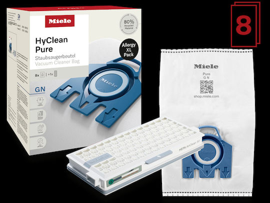 Miele Hyclean Pure Vacuum Cleaner Bags 5 Pcs Compatible with Miele Vacuum Cleaner