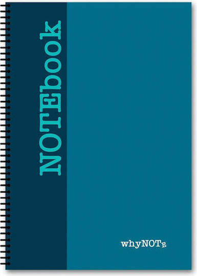 WhyNote Spiral Ruled A4 Notebook 4 Subjects Dual (Miscellaneous Designs)