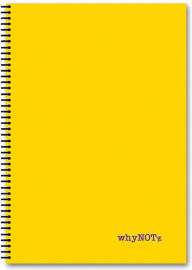 WhyNote Spirale Schulfachheft Geregelt A4 3 Themen Farben Verschiedene Designs