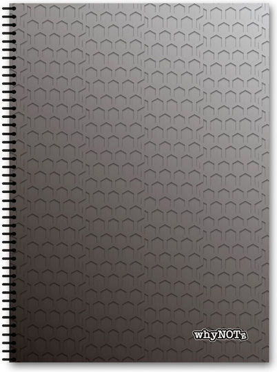 WhyNote Σπιράλ Τετράδιο Ριγέ Α4 3 Θεμάτων Pattern (Διάφορα Σχέδια)